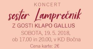 Vabilo - Koncert sestre Lamprečnik